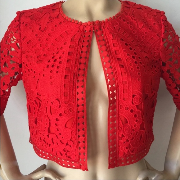 New with tag St. John’s jacket African red size m - Picture 5 of 5